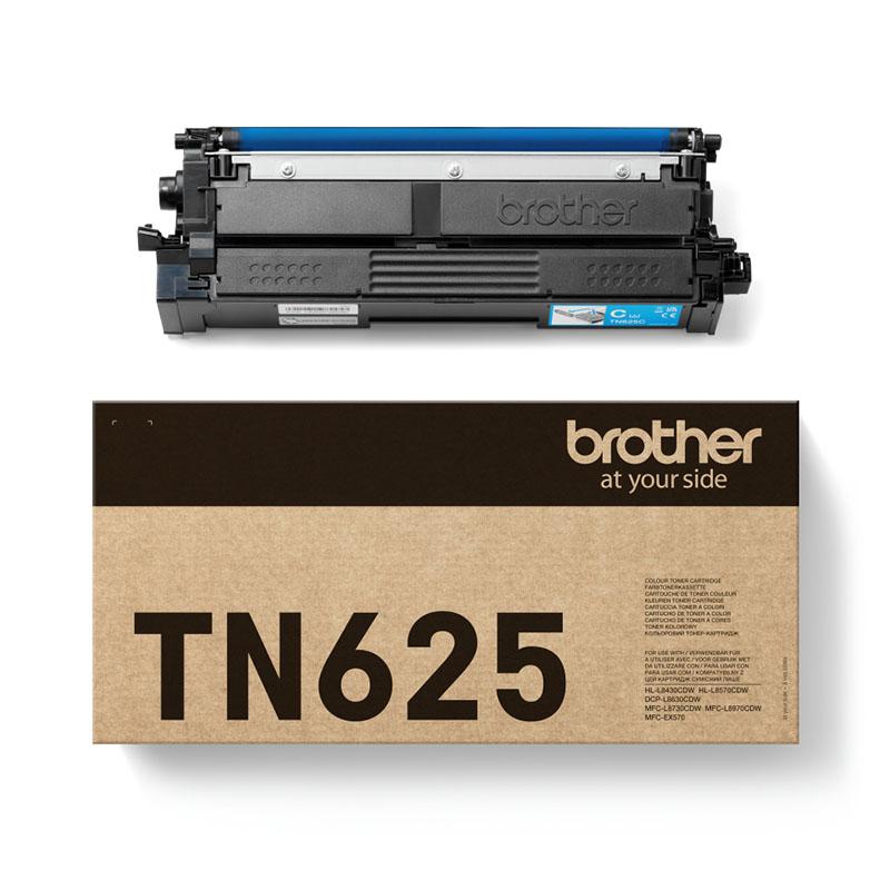 Brother TN625C Cyan Original Standard Capacity Toner Cartridge