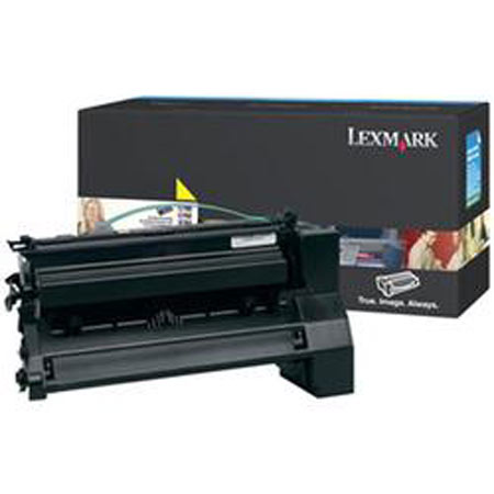 Product image for Lexmark C780A2YG Yellow Original Toner Cartridge - Small