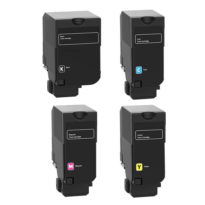 Product image for 999inks Compatible Multipack Lexmark 24B6717-20 1 Full Set Laser Toner Cartridges - Small