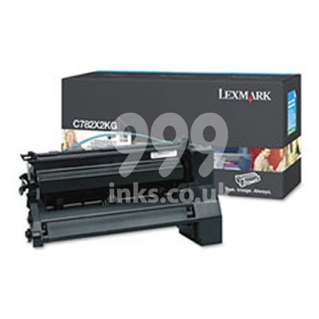 Product image for Lexmark C782X2KG Black Original Extra High Capacity Toner Cartridge - Small