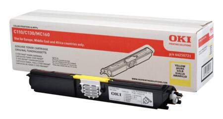 Product image for OKI 44250721 Yellow High Capacity Original Toner Cartridge - Small