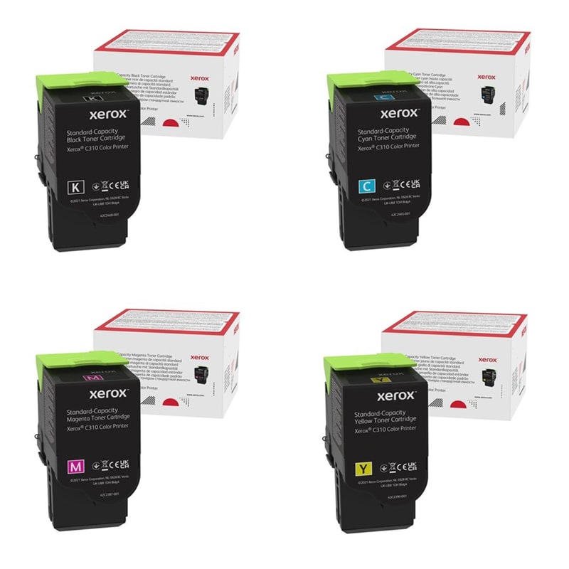 Product image for Xerox 006R04356-59 Full Set Standard Capacity Original Laser Toner Cartridges - Small