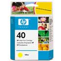 Product image for HP 40 Yellow Original Inkjet Print Cartridge (51640Y) - Small