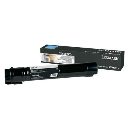 Product image for Lexmark X950X2KG Original Black Extra High Capacity Toner Cartridge - Small