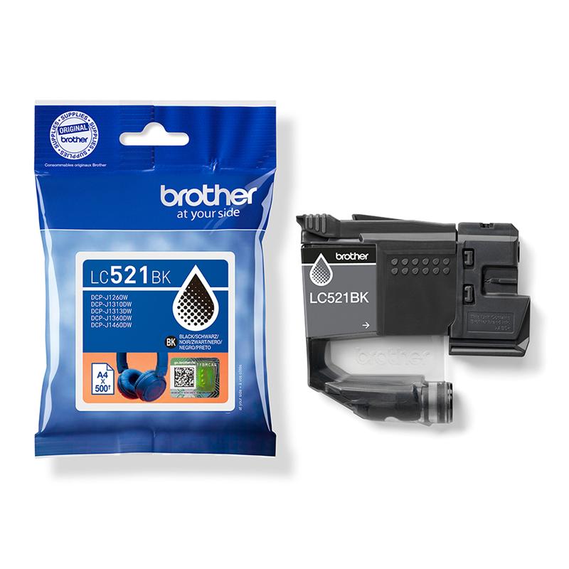 Product image for Brother LC521BK Black Original Ink Cartridge - Small