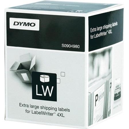 Product image for Dymo S0904980 Original Label Tape (104mm x 159mm) Black on White - Small