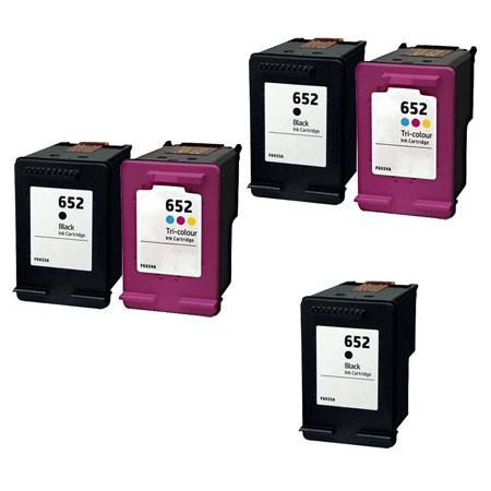 Product image for 999inks Compatible Multipack HP 652 2 Full Sets + 1 Extra Black Inkjet Printer Cartridges - Small