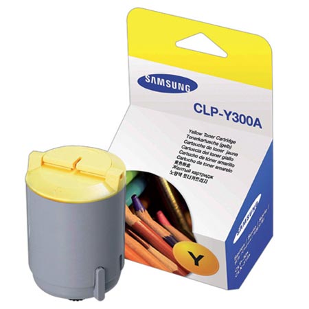 Product image for Samsung CLP-Y300A Yellow Original Toner Cartridge - Small