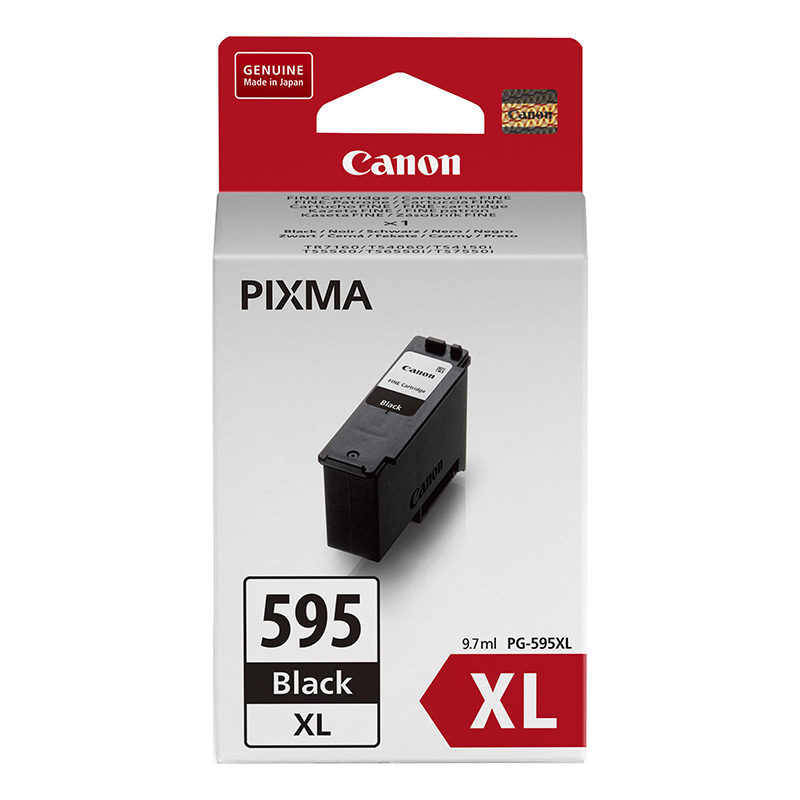 Product image for Canon PG-595XL Black Original High Capacity Ink Cartridge - Small