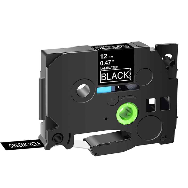 Product image for 999inks Compatible Brother TZe-335 P-Touch Label Tape (12mm x 8m) White On Black - Small