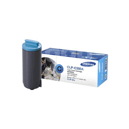 Product image for Samsung CLP-C350A Cyan Original Toner Cartridge - Small