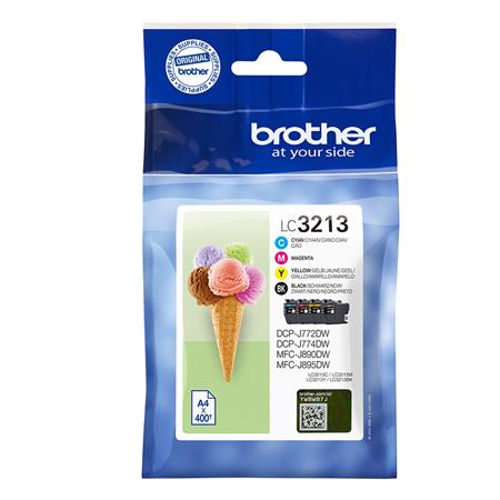 Product image for Brother LC3213 BK/C/M/Y Original High Capacity Ink Cartridge Multipack - Small