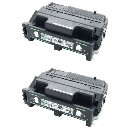 Product image for 999inks Compatible Twin Pack Ricoh 402810 Black Laser Toner Cartridges - Small