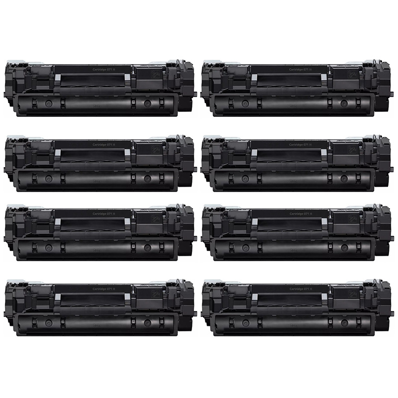 Product image for 999inks Compatible Eight Pack Canon 071H Black High Capacity Laser Toner Cartridges - Small