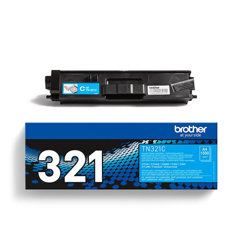 Product image for Brother TN321C Cyan Original Standard Capacity Toner Cartridge - Small
