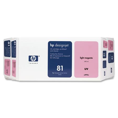 Product image for HP 81 Light Cyan Dye-Based Ink CartridgePrinthead and Printhead Cleaner Bundle - Value Pack (C4995A) - Small