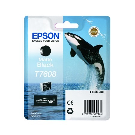 Product image for Epson T7608 Matte Black Original Ink Cartridge - Small