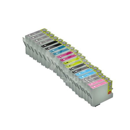 Product image for 999inks Compatible Multipack Epson T0591/99 2 Full Sets + 2 FREE Black Inkjet Printer Cartridges - Small