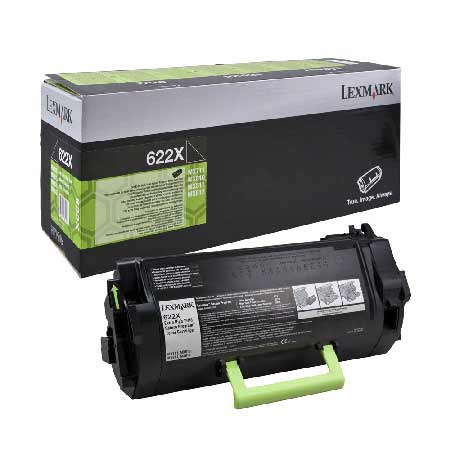 Product image for Lexmark 622X Black Original Extra High Capacity Return Program Toner Cartridge - Small