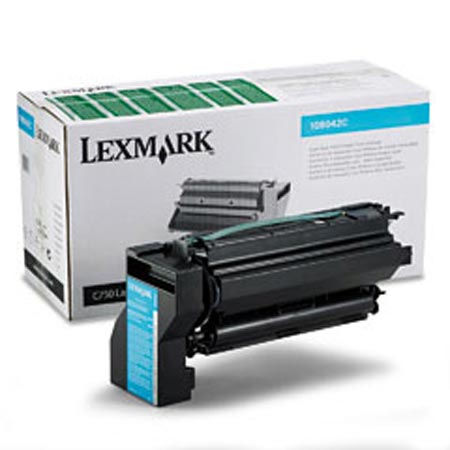 Product image for Lexmark 10B032C Cyan Original High Capacity Toner Cartridge - Small