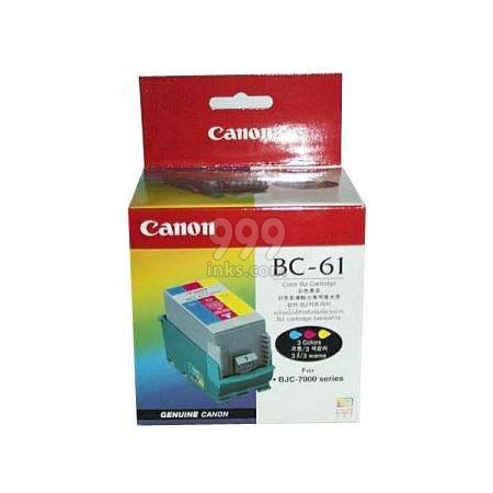 Product image for Canon BC-61 Colour PrintHead with Colour Original Ink Tank - Small