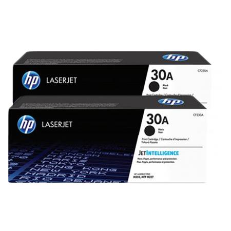 Product image for HP 30A/CF230A Black Standard Capacity Original Laser Toner Cartridge Twin Pack - Small