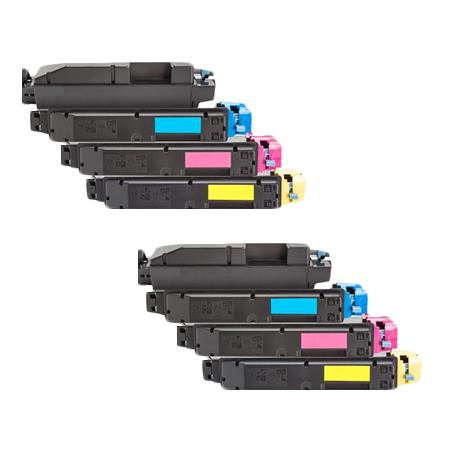 Product image for 999inks Compatible Multipack Kyocera TK-5150K/Y 2 Full Sets Laser Toner Cartridges - Small