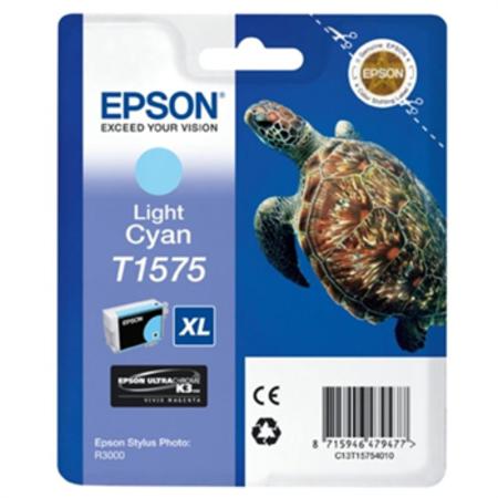 Product image for Epson T1575 Light Cyan Original Ink Cartridge (T15754010) (Turtle) - Small