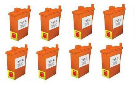 Product image for 999inks Compatible Eight Pack Pitney Bowes 7970 Inkjet Printer Cartridges - Small