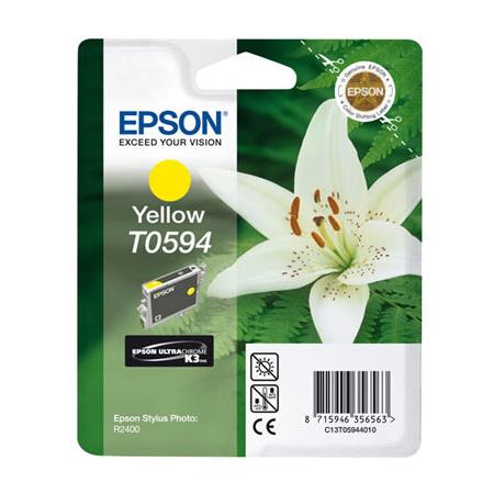Product image for Epson T0594 Yellow Original Ink Cartridge (Lily) (T059440) - Small