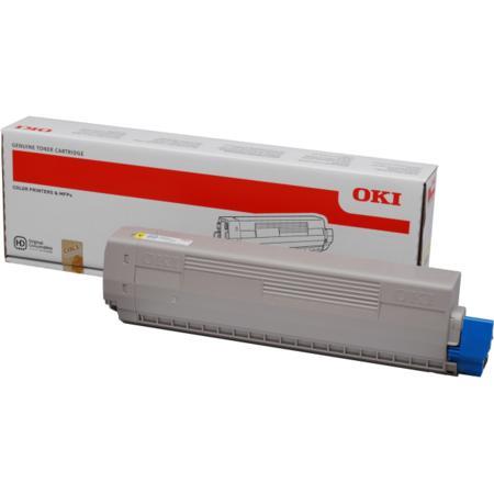 Product image for OKI 44844613 Original Yellow Toner Cartridge - Small