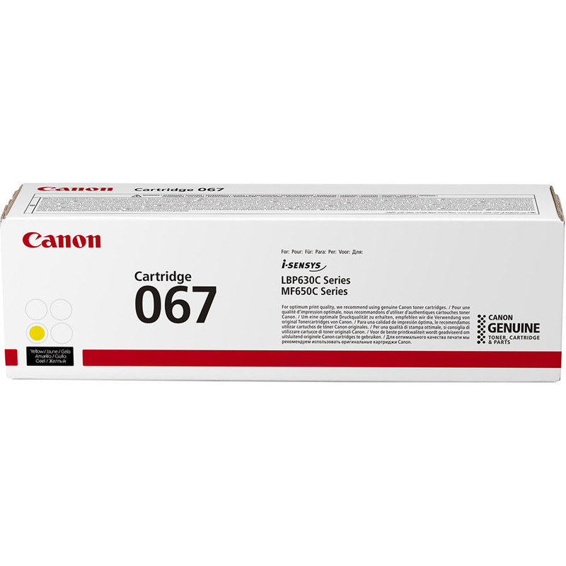 Product image for Canon 067 (5099C002) Yellow Original Standard Capacity Toner Cartridge - Small