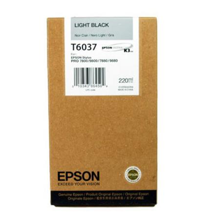 Product image for Epson T6037 Light Black Original High Capacity Ink Cartridge (T603700) - Small