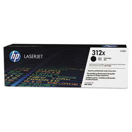 Product image for HP 312X Black Original High Capacity Toner Cartridge (CF380X) - Small