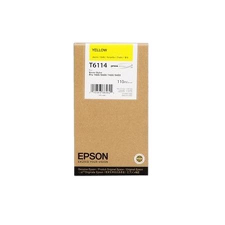 Product image for Epson T6114 Yellow Original Standard Capacity Ink Cartridge (T611400) - Small