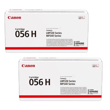 Product image for Canon 056H/3008C002 Black Original High Capacity Laser Toner Cartridge Twin Pack - Small