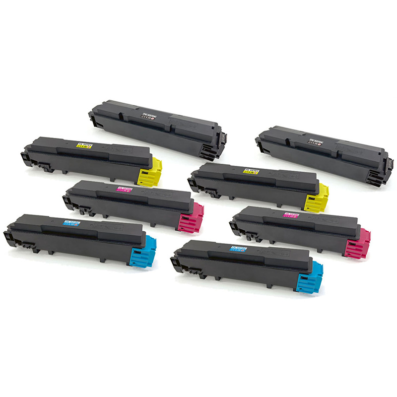 Product image for 999inks Compatible Multipack Kyocera TK-5370K/Y 2 Full Sets Laser Toner Cartridges - Small