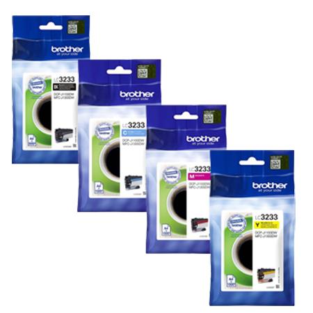 Product image for Brother LC3233BK/Y Full Set Original Standard Capacity Inkjet Printer Cartridges - Small