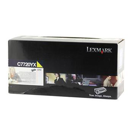 Product image for Lexmark C7720YX Yellow Original Extra High Capacity Return Program Toner Cartridge - Small