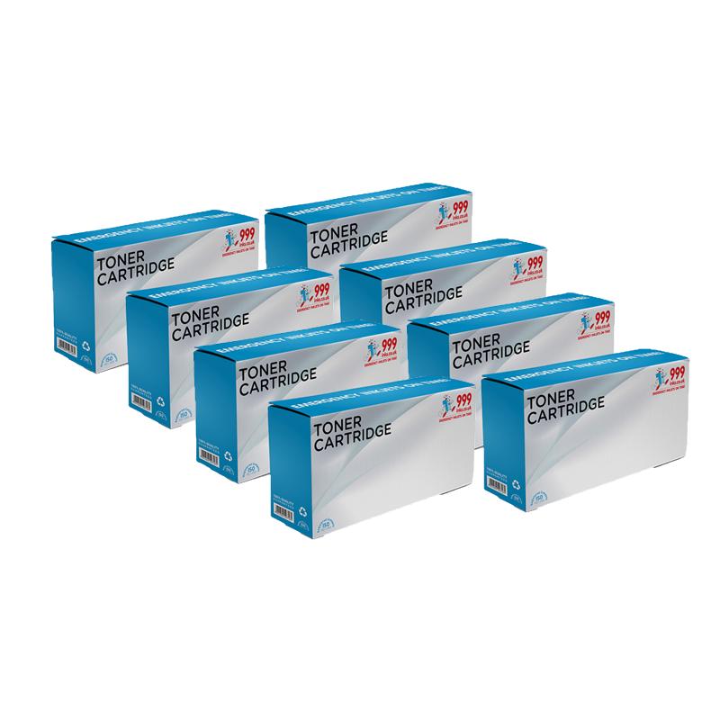 Product image for 999inks Compatible Eight Pack Lexmark B222H00 Black High Capacity Laser Toner Cartridges - Small