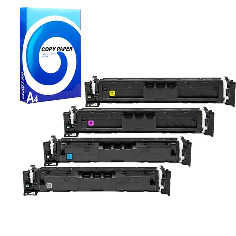 Product image for 999inks Compatible Multipack HP 220A 1 Full Set Standard Capacity Laser Toner Cartridges + Free A4 Ream Paper - Small