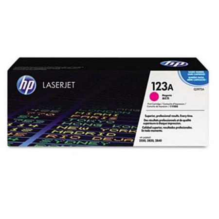 Product image for HP Colour LaserJet 123A Magenta Original Toner Cartridge with Smart Printing Technology (Q3973A) - Small