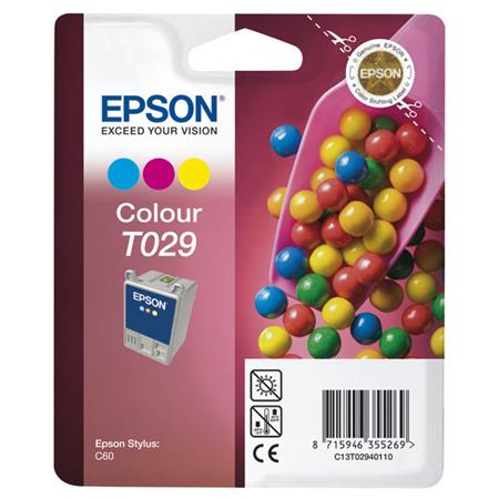 Product image for Epson T029 Colour Original Ink Cartridge (Sweet) (T029401) - Small
