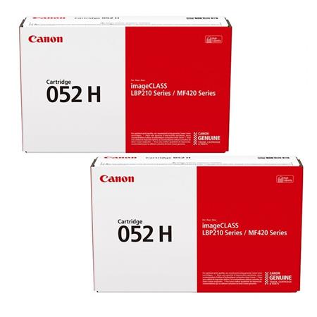 Product image for Canon 052H Black High Capacity Oringinal Laser Toner Cartridge Twin Pack - Small