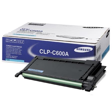 Product image for Samsung CLP-C600A Cyan Original Toner Cartridge - Small