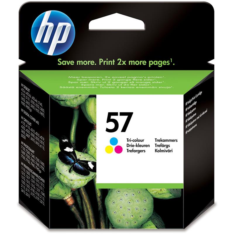 Product image for HP 57 Tri-Colour Original Inkjet Print Cartridge (C6657AE) - Small