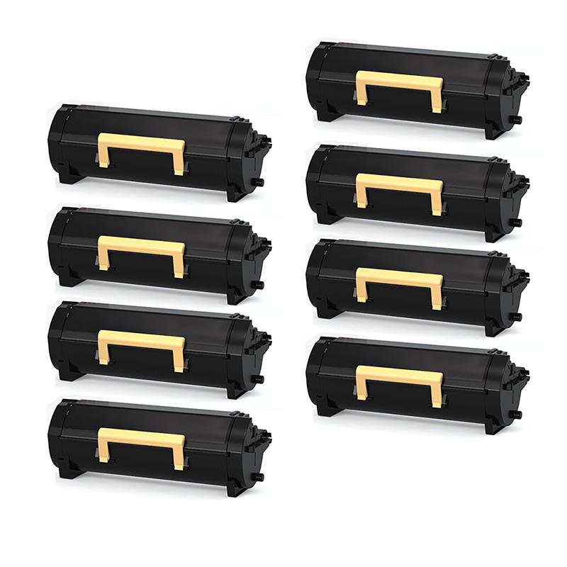 Product image for 999inks Compatible Eight Pack Xerox 006R04726 Black High Capacity Laser Toner Cartridges - Small