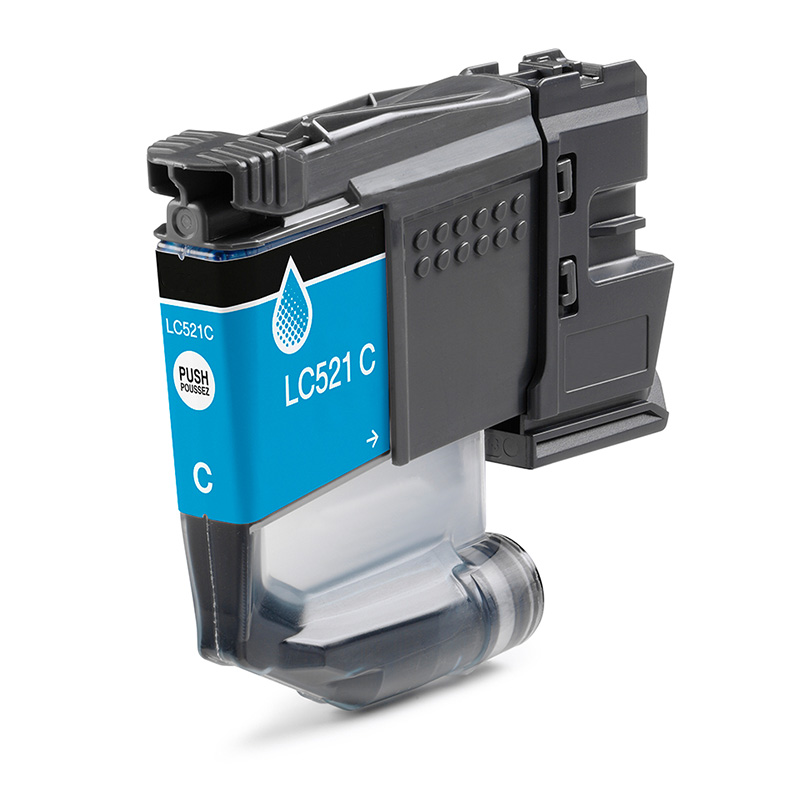 Product image for 999inks Compatible Brother LC521C Cyan Ink Cartridge - Small