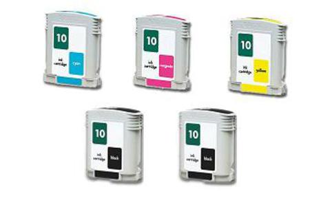 Product image for 999inks Compatible Multipack HP 10 2 Full Set + 1 Extra Black Inkjet Printer Cartridges - Small