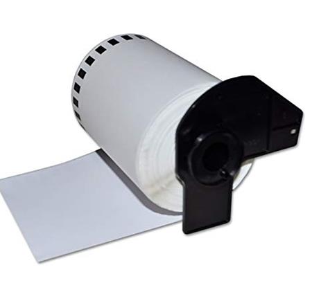 Product image for 999inks Compatible Brother DK-11209 Label Tape (29mm x 62mm) Black on White x 800 - Small